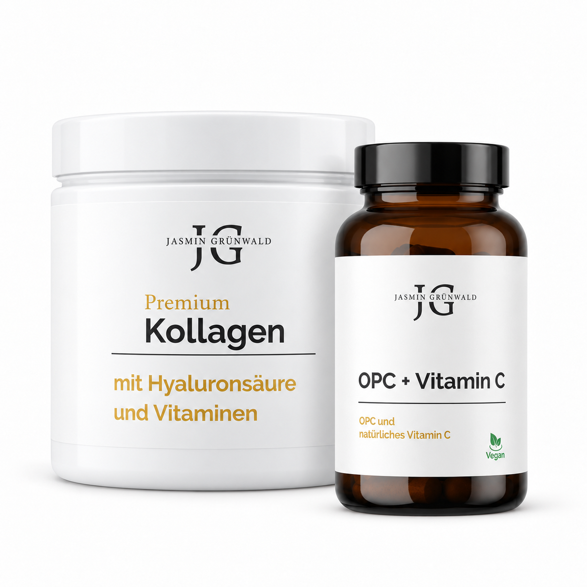 Beauty Duo – Premium Kollagen + OPC &amp; Vitamin C